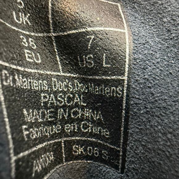 Dr Martens Boots Women's 7 Gray Metallic Iridescent Pascal AW004 SK06S - Picture 12 of 14